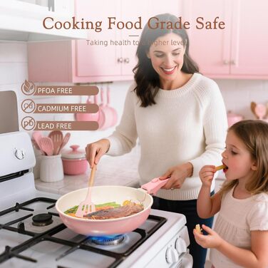 Набір посуду Astercook 21 предмет: каструлі та сковорідки з антипригарним покриттям, керамічний набір посуду, знімні ручки, для дому та кемпінгу, сумісний з індукцією, можна мити в духовці, стаканий