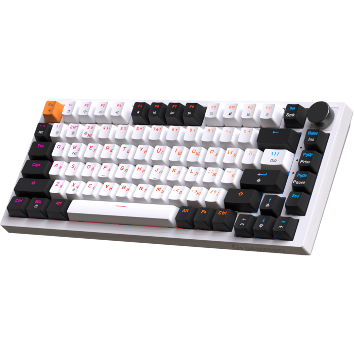 Дротова механічна клавіатура GamePro MK160W (Red) з Hot-Swap RGB White