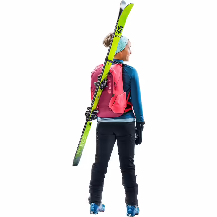 Жіночий легкий рюкзак для лижних турів deuter Updays 24 SL, рубін-хібіскус, 24 л