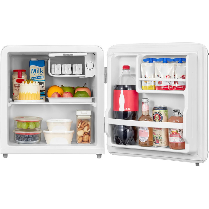 Холодильник Comfee RCD50WH2EURT(E) 47 л, Ретро-дизайн, Білий, для офісу та дому, Клас E