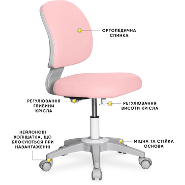 Дитяче крісло Evo-kids Limpi Pink (арт.Y-212 KP)