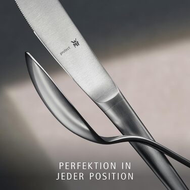 Набір столових приборів WMF Corvo на 6 осіб (30 предметів), нержавіюча сталь Cromargan protect, матове покриття, стійкий до подряпин, придатний для миття в посудомийній машині