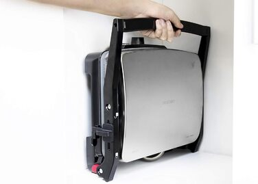 Електрогриль Cecotec Rock'n Grill 2000 з антипригарним покриттям RockStone, 2000 Вт, нержавіюча сталь та пластик