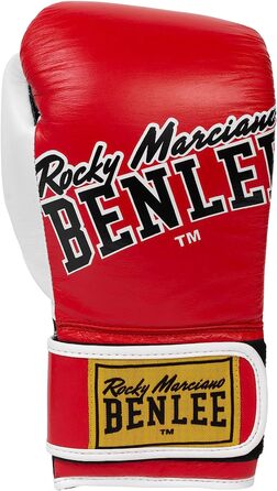Боксерські рукавички Benlee зі шкіри BANG Loop (Червоний / Чорний, 14 унцій)