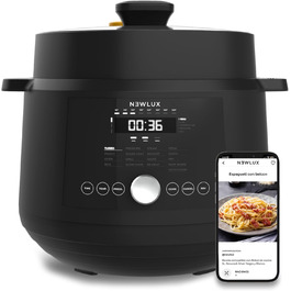 Мультиварка NEWLUX SmartChef V600 6L: 1200W, 17 програм, 2 рівні для приготування на пару, функція швидкої готовки