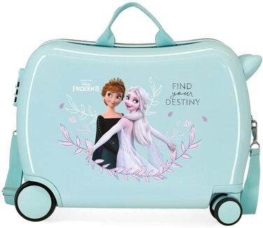 Візок для салону Disney Frozen Memories, синій, 38 x 55 x 20 см, жорсткий, кодовий замок ABS, бічний, 34 л, 2 кг, 4 колеса (дитяча валіза)