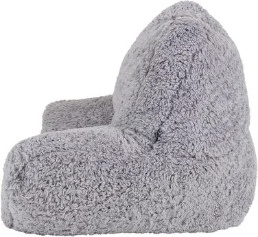 М'яке крісло-подушка для читання з підставкою для спини, Ведмедик, Сірий (1 шт.)