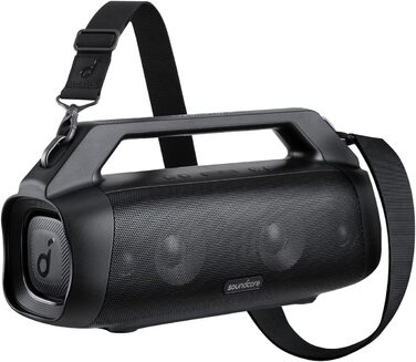 Soundcore Motion Boom Plus: портативна колонка Anker, 80W, IP67, Powerbank, Bluetooth, чорна