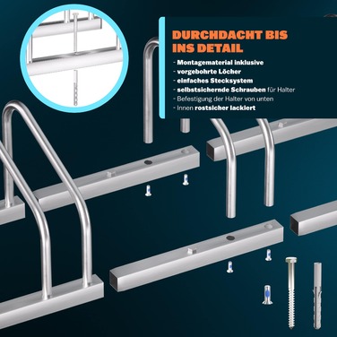 Стійка для велосипеда 4 місця 120x32x27см