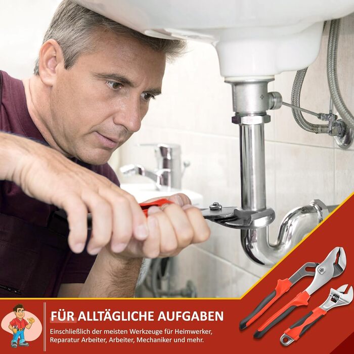 Набір інструментів Sundpey 148 предметів у кейсі: універсальний набір для дому з викруткою-тріскачкою, шестигранниками, плоскогубцями та тестером напруги для чоловіків і жінок (червоний)