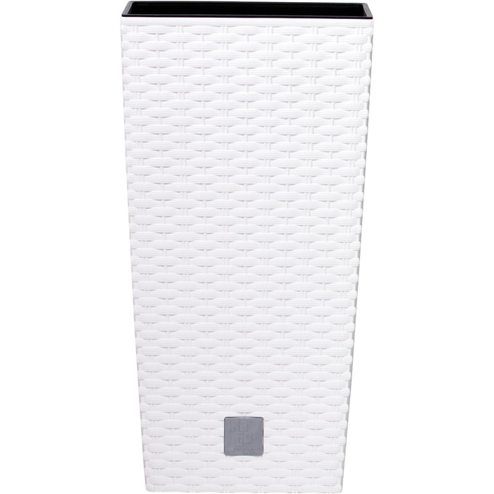 Квітчанка Prosperplast з ротангу, 26.5 x 26.5 x 50 см, білий, для дому та саду