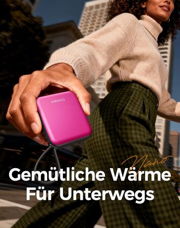 Електричні грілки для рук Ocoopa 2 шт., USB, 4000mAh, 3 режими нагріву, до 52°C, для зими, спорту та подорожей, Ocoopa x UT5 Nano Wiesengeflüster (Квіткова серія)