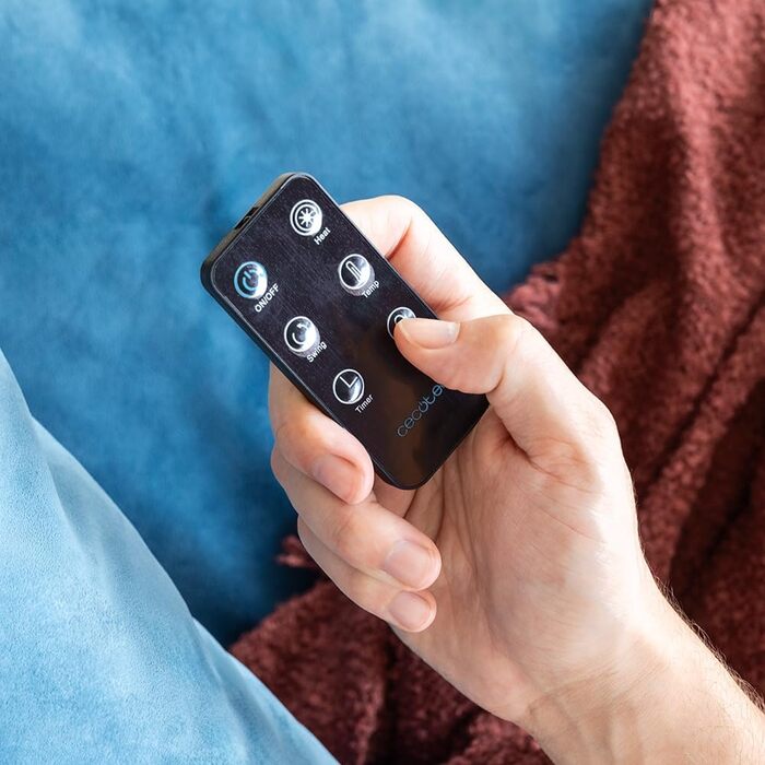 Керамічний обігрівач Cecotec Ready Warm 10100 Smart Ceramic. 2200 Вт, LED-дисплей, 3 режими, термостат, захист від перекидання, захист від перегріву, осциляція. Білий (пульт дистанційного керування + сенсорне управління + Max)