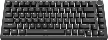 Дротова механічна клавіатура Ajazz AK820 Red Switch Black (AK820-R-B)