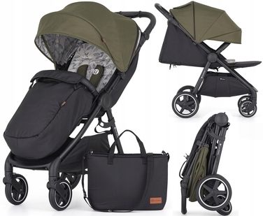 Дитячий прогулянковий візок Petite&Mars Royal 3 BLACK Mature Olive
