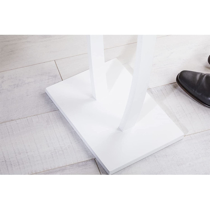 Сучасний чоловічий вішак для одягу з полицею для штанів та місцем для прикрас, білий