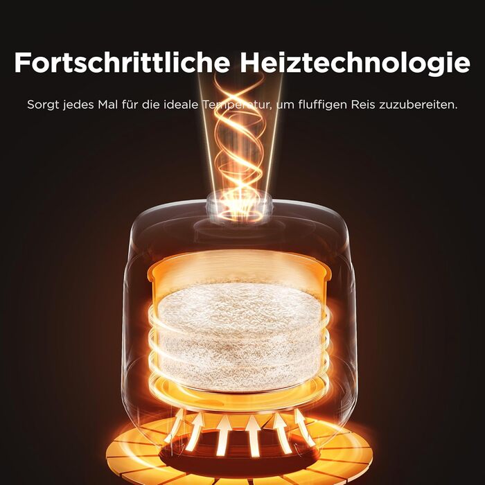 Мультиварка Midea Reiskocher 5 л: рис, суп, тушкування, повільне приготування, 11 програм, таймер, аксесуари, чорний/срібний