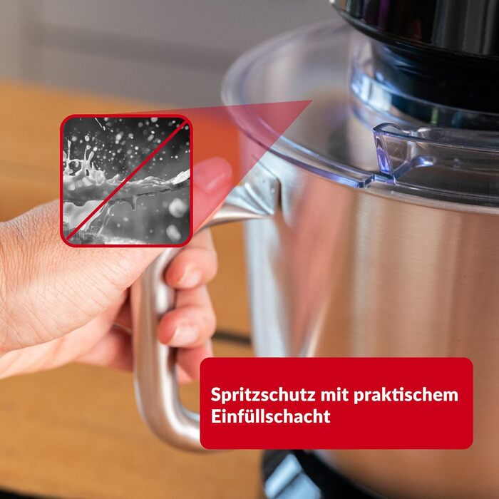 Кухонна машина Lehmann - планетарний міксер з набором аксесуарів - 3 насадки, захист від бризок, 5л чаша, 12 швидкостей, захист від перегріву, неслизька, чорний