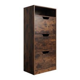 Взуттєва шафа Relaxdays з відкидною дверцями та відкритою полицею