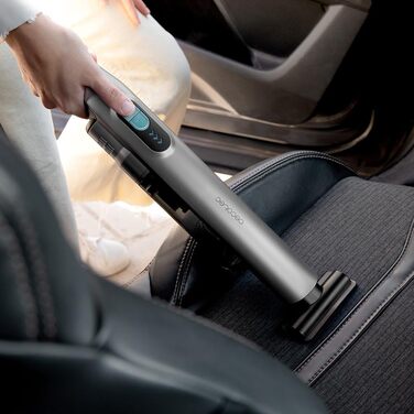 Ручний пилосос Cecotec Conga Rockstar: 210 Вт, цифровий, 20 кПа, до 40 хв роботи, 2 режими, насадки 2в1, для килимів та матраців, сірий (Micro+ Clean&Car)