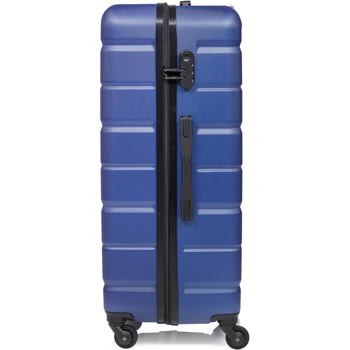 Велика валіза Колір 76x49x29 см Розмір Дорожня валіза на 4-х колесах з ABS Цифровий замок Місткість 108 (синій, набір)