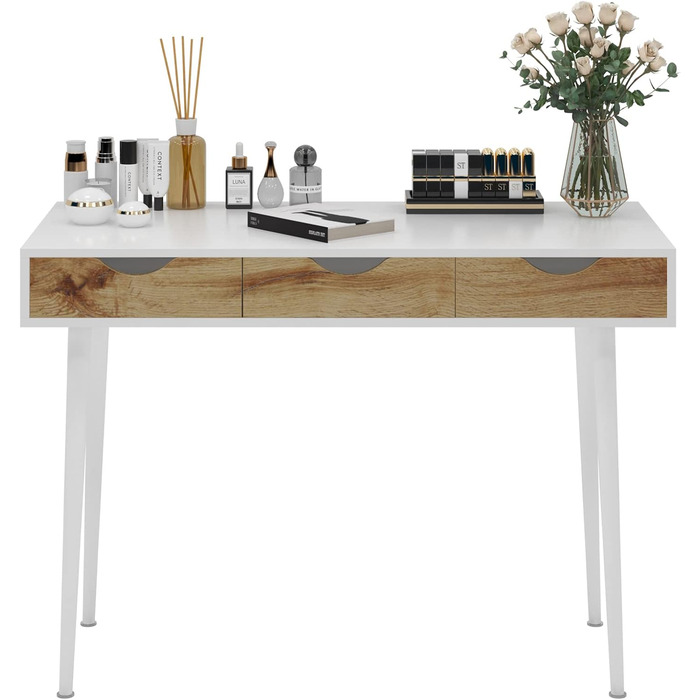 Стол письмовий з шухлядами 110 см SogesHome - білий, 110 x 50 см