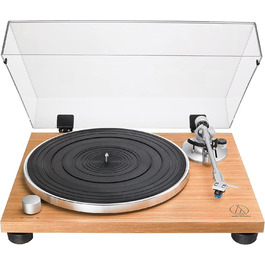 Програвач вінілу Audio-Technica AT-LPW30 з ремінним приводом, корпус з тикового дерева, ручне керування