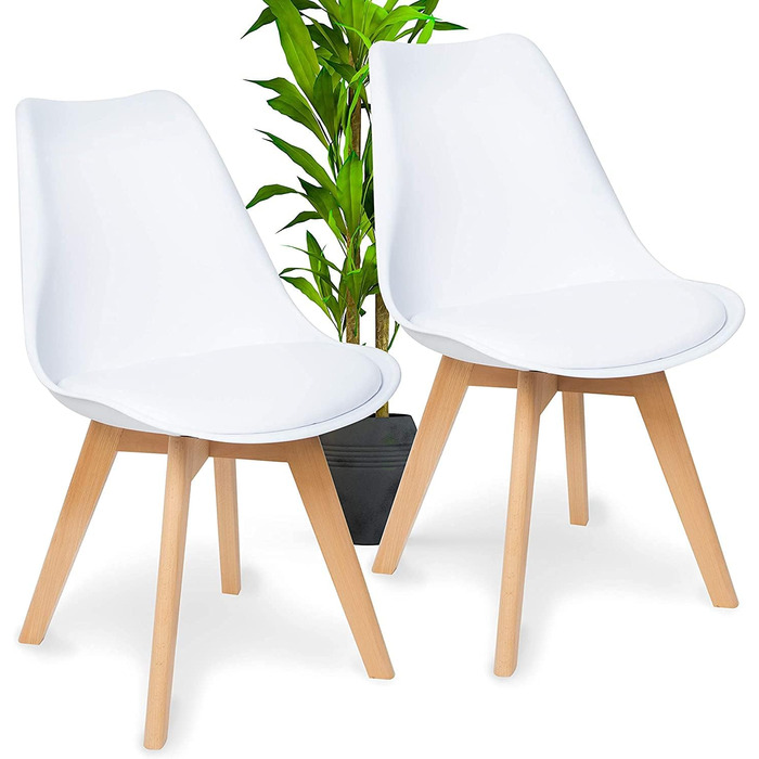 Обідній стіл HJ WeDo з 2 стільцями, круглий скляний стіл у скандинавському стилі, білий, для балкону, вітальні та їдальні