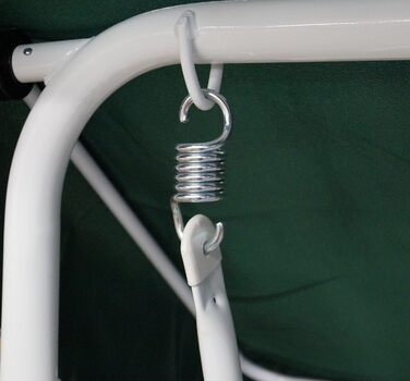 Гойдалка для відпочинку DEGAMO Hollywood Florida 3-місна, кольорова, надміцне виконання (Білий/Зелений)