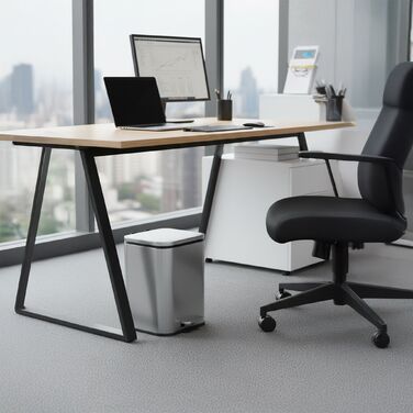 Відро для сміття Relaxdays з захистом від відбитків пальців, 5 л