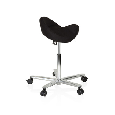 Офісний стілець/табурет MOVE-TEC 3D PRO I з сидінням у вигляді сідла, чорного кольору, hjh OFFICE