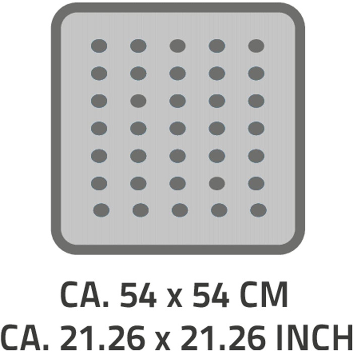 Плоска підставка для душу RIDDER (54x54 см, неоново-зелений колір)