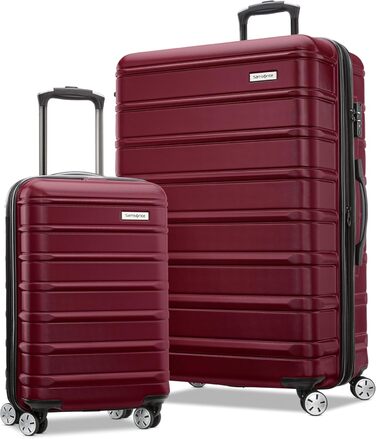 Багажний набір Samsonite Omni 2 Hardside (2 предмети, каюта/велика, Nature Merlot) з обертовими котушками