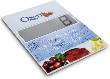 Кухонні ваги Ozeri Touch з сенсорним керуванням, скляна платформа, чорний колір