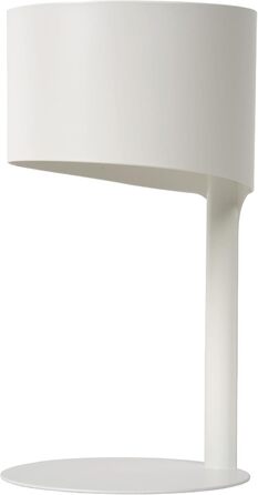 Настільна лампа LUCIDE KNULLE, діаметр 15 см, цоколь E14, білий колір