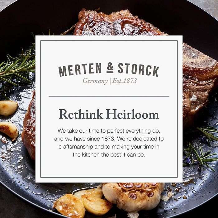 Сковорода з вуглецевої сталі Merten & Storck, 20 см, Чорна