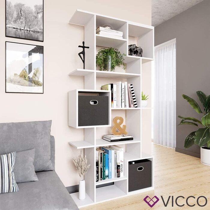 Куб міжкімнатної перегородки Vicco, білий, 92 x 187,7 см