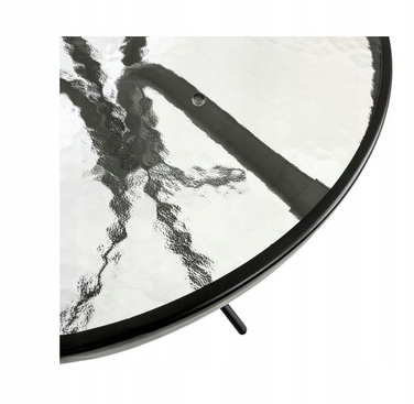 Комплект садових меблів із металу Kontrast, чорний, 3 предмети