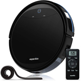 Робот-пилосос EX501 з водяним баком: потужне прибирання твердих поверхонь та килимів, самостійна зарядка, інфрачервоні сенсори, тиха робота