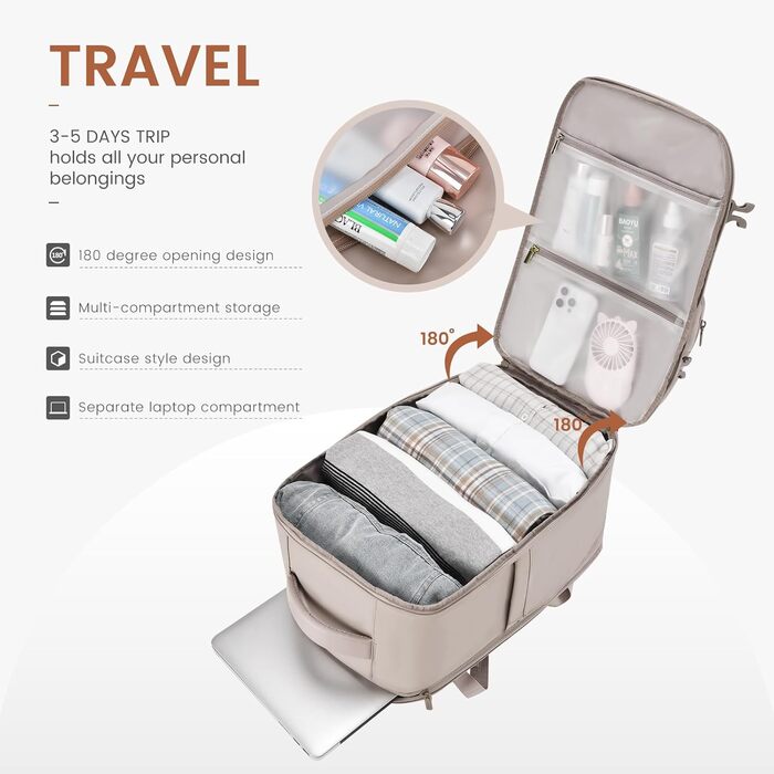 Рюкзак LOVEVOOK для подорожей: 40L, 17.3