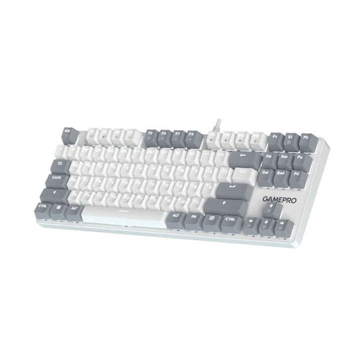 Дротова механічна клавіатура GamePro Genesis Metallic (MK110W) 87% Red switches