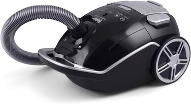 Пилголомник Fakir Black Vac Power: міцний, з мішком, HEPA фільтр H14, 800W, 12м радіус дії, 3л мішок, тиха робота 69dB(A)