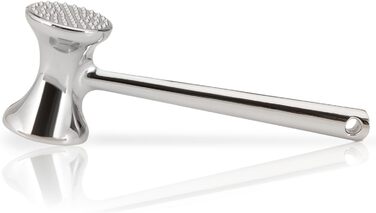 М'ясорубка срібляста, двостороння, алюмінієва, діаметр 6 см, зручна ручка, петля для підвішування, можна мити в посудомийній машині