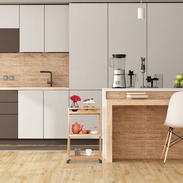 Сервісний столик Relaxdays з бамбука на 3 ярусах