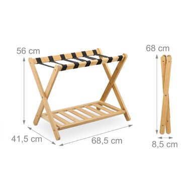 Підставка для валіз Relaxdays з бамбука