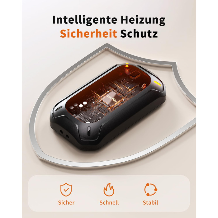 Електричні грілки для рук ColdSky (2 шт), фіолетові - багаторазові, портативні, до 12 годин нагріву