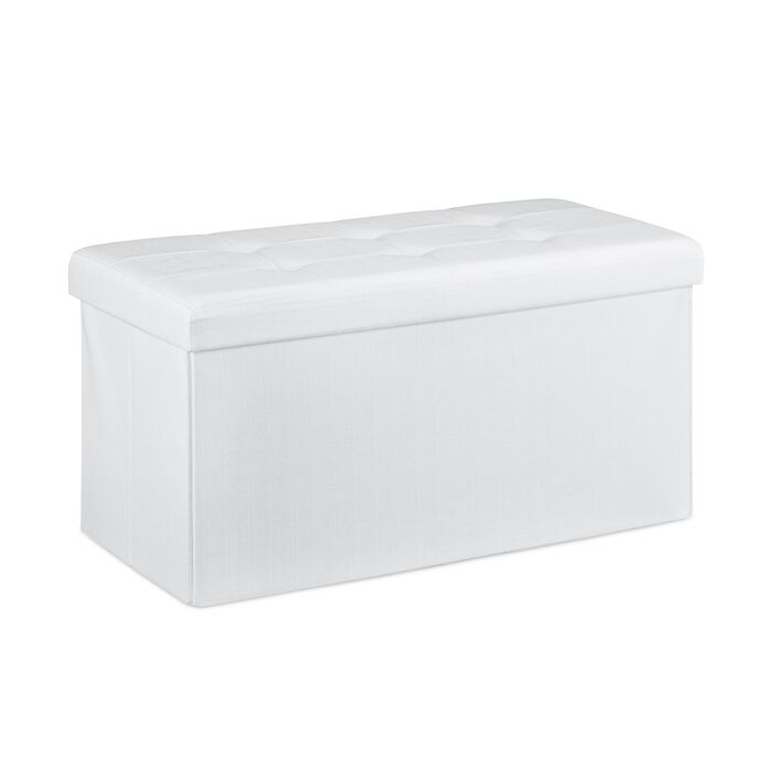 Relaxdays Складана лавка з льону