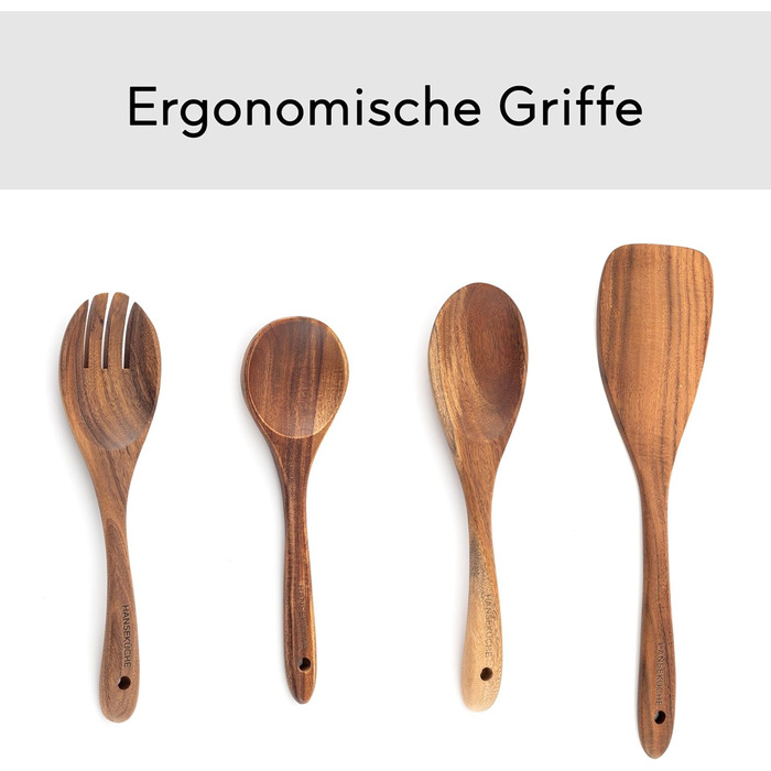 Набір кухонних помічників з дерева (9 предметів): щипці для гриля, вінчик, лопатка, ложка, шумовка. Матеріал: теак.