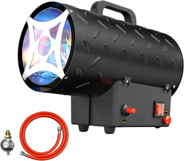 Газова теплова гармата для приміщень 15 кВт, 320 м³/год, з газовим шлангом 1,4 м, 700 мбар