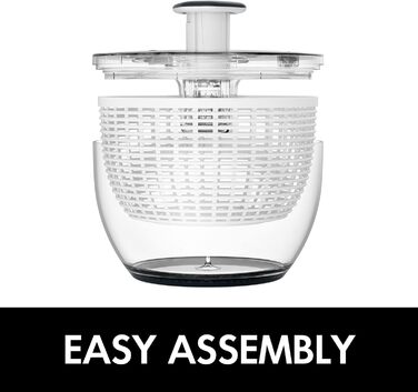 Салатниця-віджимник для салату Smile Mom, 6.3 л, велика, для кухні, білий/зелений